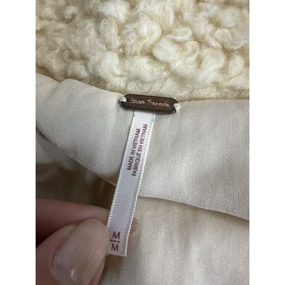 Free People So Soft Cozy Peacoat Ivory Medium - Picture 12 of 13